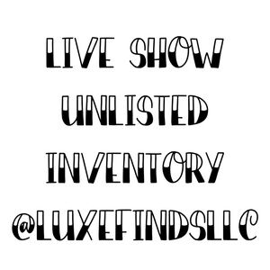 Live Show Unlisted Items